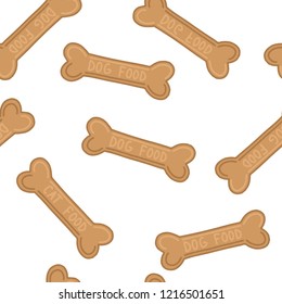 Pet food patterns icon vector.