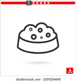pet food vector icon
