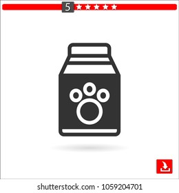 pet food vector icon