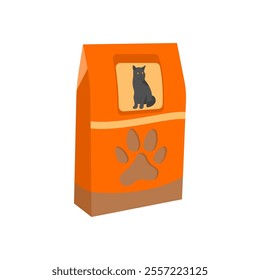 Pet Food, Veterinary Flat Vector Illustration