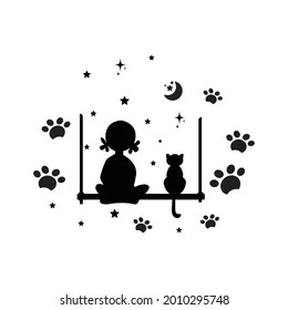 pet friend isolated on a white background