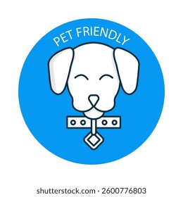 Pet Friendly – Accommodation Welcoming Pets with Editable Stroke