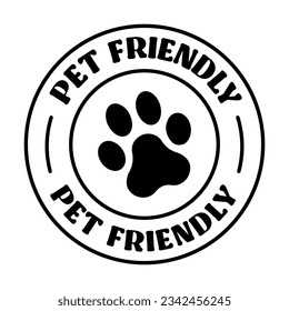 Pet friendly badge stamp. This space allows mascots. Dogs and cats are welcome.