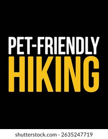 Pet friendly hiking adventure graphic design illustration vector for outdoor fun
