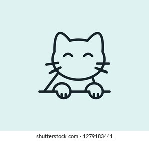 Pet friendly icon concept drawing icon line in modern style. Vector illustration for your web mobile logo app UI design.