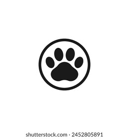 Pet Friendly Icon or Pet Friendly Mark Vector Isolated. Best Pet Friendly Icon vector for product packaging design element. Pet Friendly mark Vector for packaging design element.