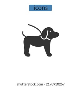 símbolo de símbolo de iconos de mascota para elementos vectoriales para web infográfica