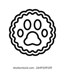 pet friendly line icon vector. pet friendly sign. isolated contour symbol black illustration