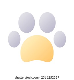 Pet friendly pixel perfect flat gradient two-color ui icon. Public place permission. Hotel. Simple filled pictogram. GUI, UX design for mobile application. Vector isolated RGB illustration