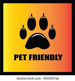 pet friendly vector