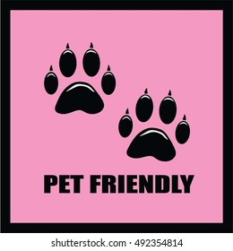 pet friendly vector