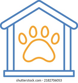 Icono vector amigable con mascotas. Se puede usar para imprimir, móviles y aplicaciones web.