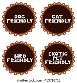 Pet friendly vector illustration 