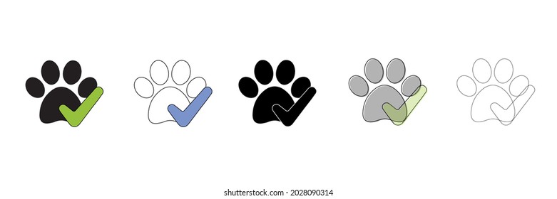 pet friendly vector type icon