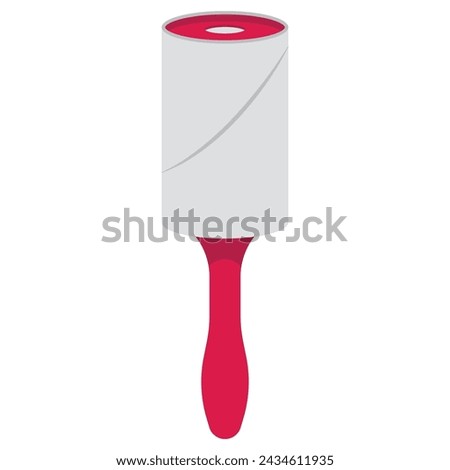 Pet fur cleaning brush vector cartoon illustration isolated on a white background.