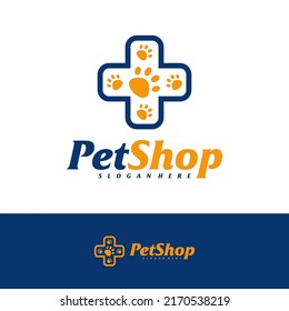 Pet Game Logo Design Template. Pet logo concept vector. Emblem, Creative Symbol, Icon