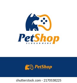 Design-Vorlage für Logo-Designs für Heimtiere. Logo-Konzept-Vektor. Emblem, Creative Symbol, Symbol