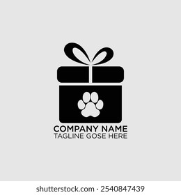 Pet Gift Logo Template Design Vector