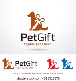 Pet Gift Logo Template Design Vector
