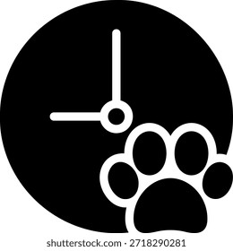pet glyph icon illustration vector