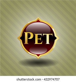 Pet golden badge
