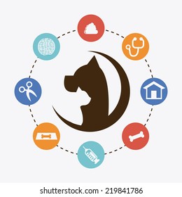 pet graphic design , vector illustration