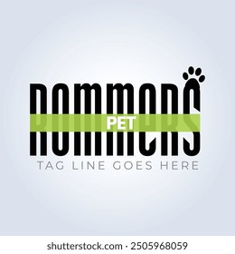 Pet Groomers Company Logo Template, Unique Theme, Pet Shelter, Abstract Background