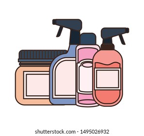 pet grooming container on white background