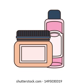 pet grooming container on white background