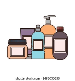pet grooming container on white background