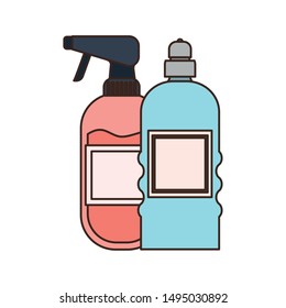 pet grooming container on white background