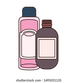 pet grooming container on white background