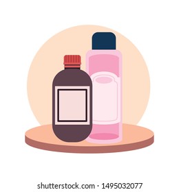 pet grooming container on white background