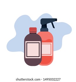 pet grooming container on white background