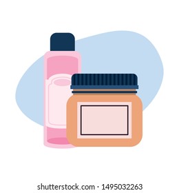 pet grooming container on white background