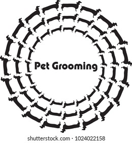 Pet Grooming, Dog Grooming Logo vector