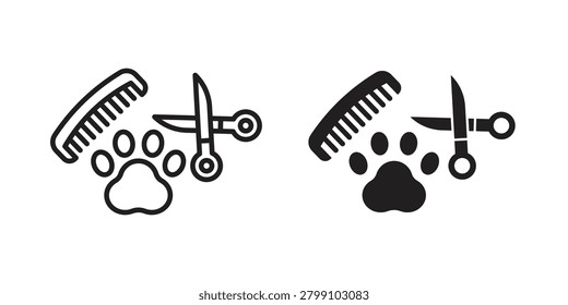 Pet grooming icon for templates, web design and infographics. EPS10