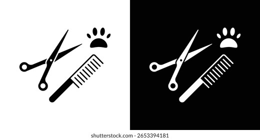 Pet grooming icon Vector scalable graphics