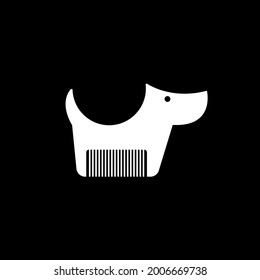 Pet grooming logo. Hair salon for animals logo labels badges.Trimming dogs logo design element. Animal care logo sign. Tools for dog grooming.