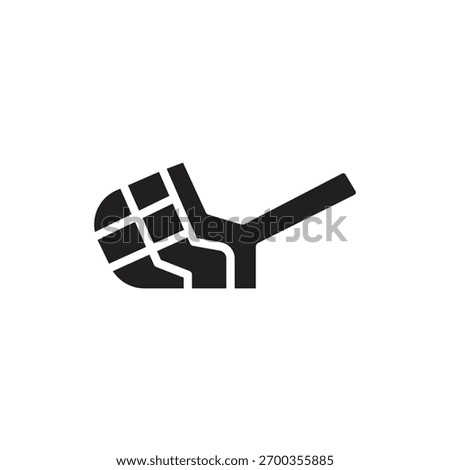 Pet Grooming Muzzle Filled Icon Vector Illustration