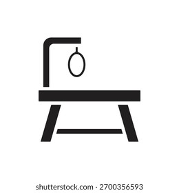 Pet Grooming Table Filled Icon Vector Illustration
