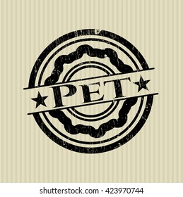 Pet grunge style stamp