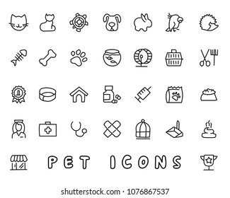 Pet Hand Drawn Icon Design Illustration, Line Style Icon, Designed For App And Web