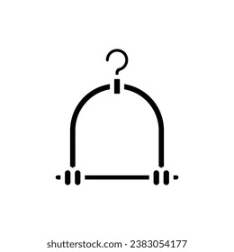 Pet Hanger Filled Icon Vector Illustration
