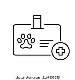 Pet health insurance.Pet health insurance. Pixel perfect, editable stroke line icon