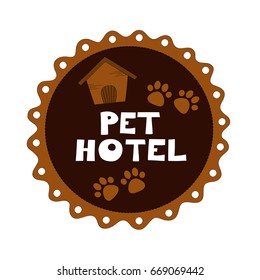 Pet hotel vector illustration 