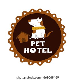 Pet hotel vector illustration 