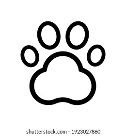 Pet hotel vector logo minimal concept. Vector for pet shop, hotel or veterinary clinic in outline style.