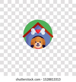 pet house icon sign and symbol. pet house color icon for website design and mobile app development. Simple Element from happiness collection for mobile concept and web apps icon.