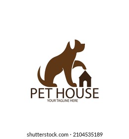 pet house icon vector illustration template design